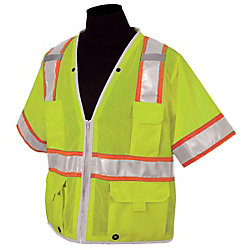 Lime-Color Type-3 Safety Vest